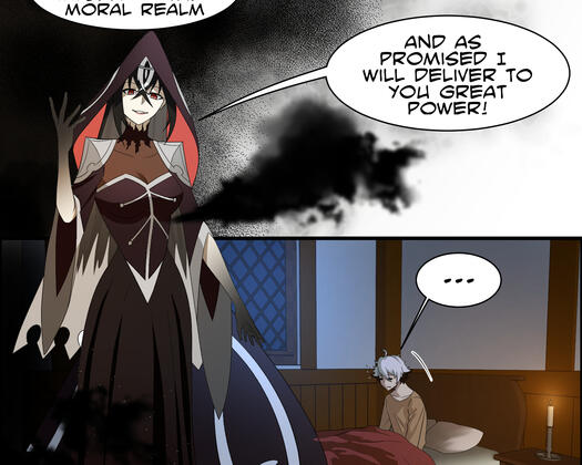 Story and lettering for the webtoon Warlocks and patrons